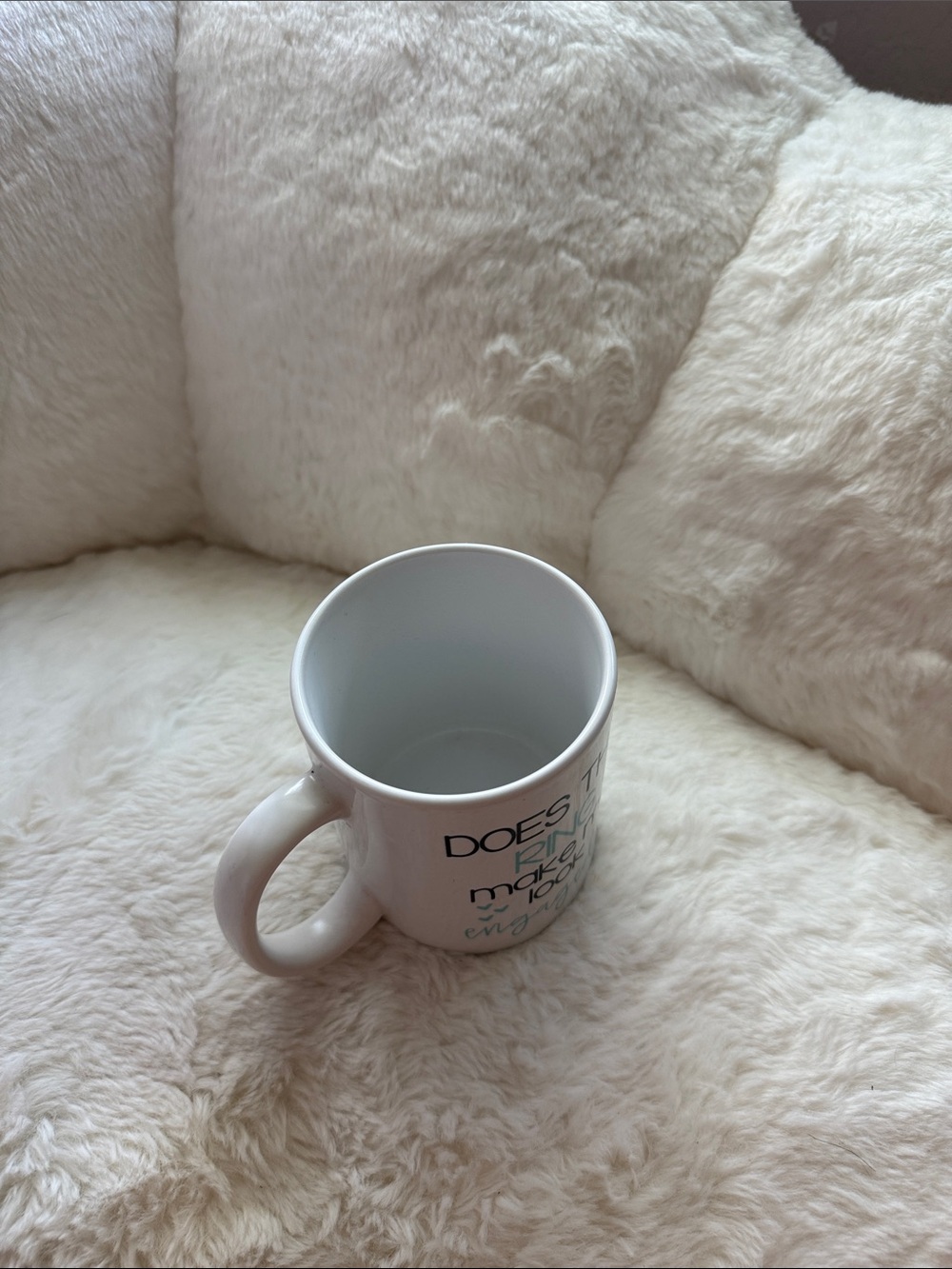 Engagement new brides mug coffee tee white Tiffany blue ring wedding - Picture 3 of 5